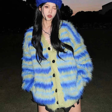 Getadme Knitted Cardigan Sweater Coat Women's Sweater Top Women Clothing Women's Clothing Free Shipping Offers Sweater Oversize